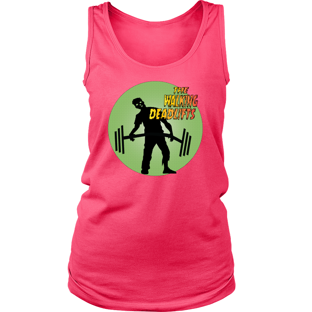 The Walking Deadlifts sleeveles Zombie lifting shirt! M/F cuts!