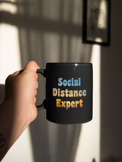 Social Distancing Expert coffee mug 15 oz.