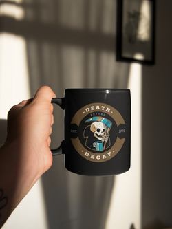 Death Before Decaf est 1972 coffee mug 15 oz.