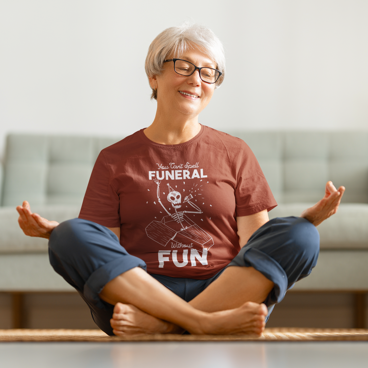 You can't spell Funeral without Fun Gildan all cotton shirt