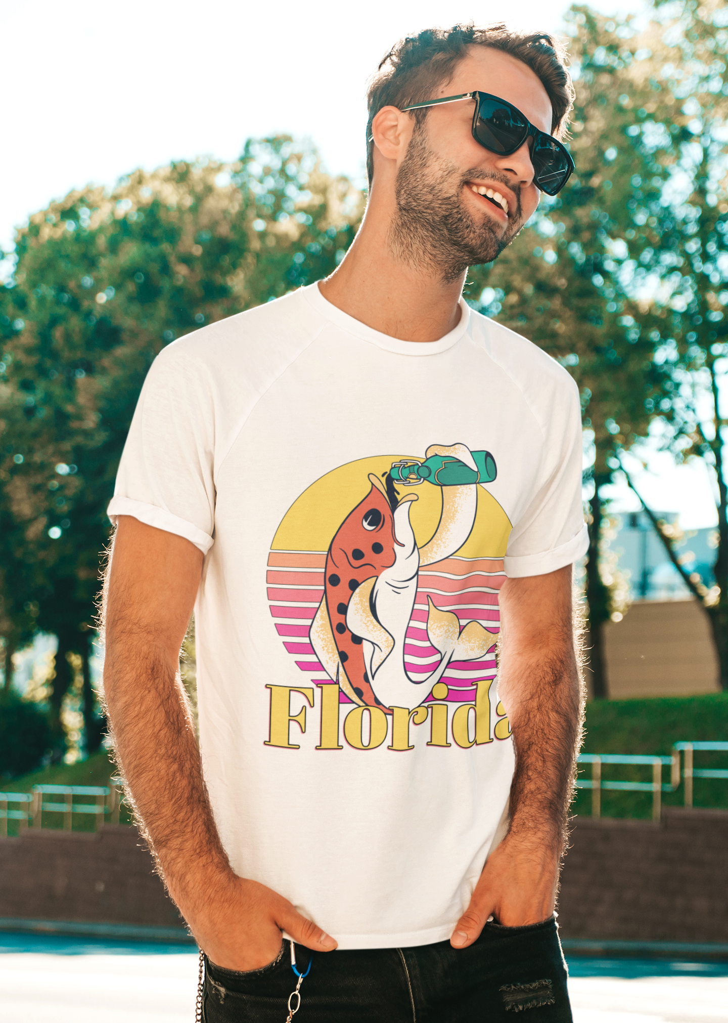 Florida drinking fish shirts