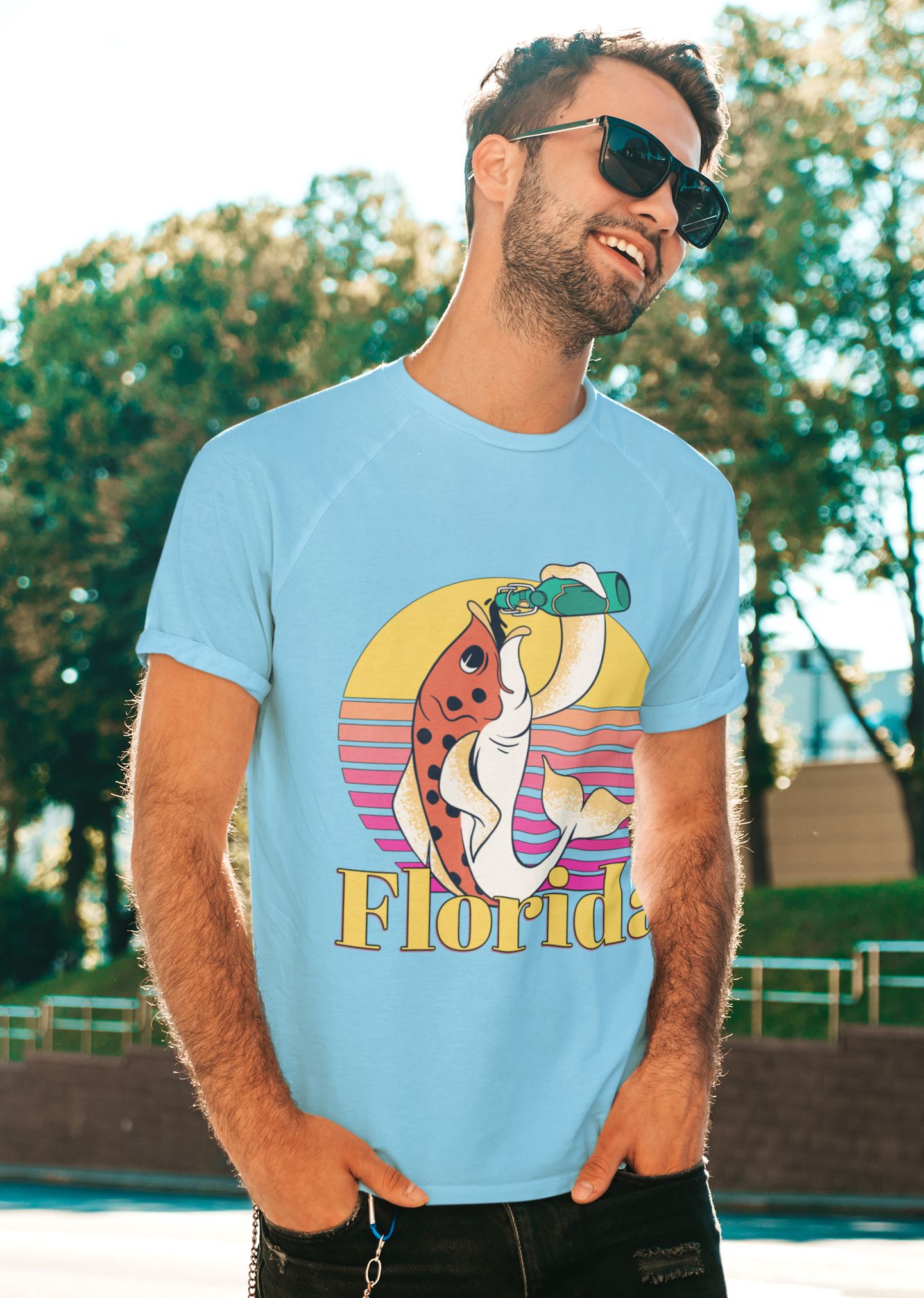 Florida drinking fish shirts