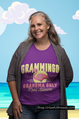 Grammingo like a regular grandma only more awesome shirts m/f cuts classic cotton