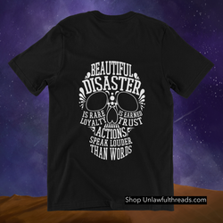 Beautiful Disaster skull edition   All cotton premium shirts mens and womens fits