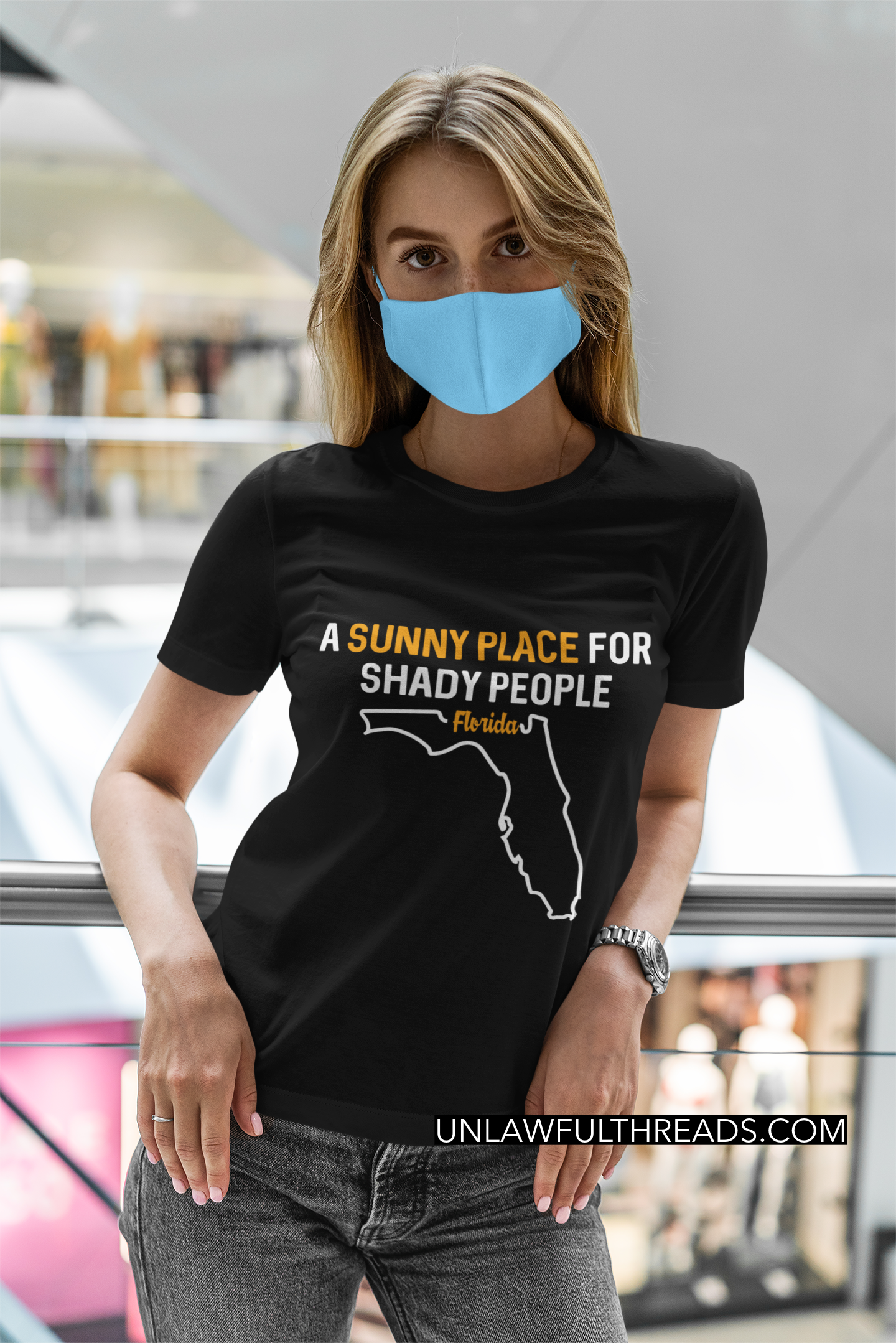 Florida; A sunny place for Shady people ~ 15 ounce mugs or classic cotton shirts