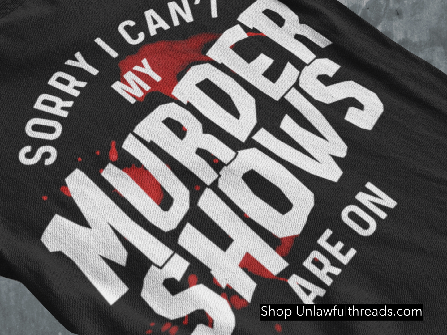 Sorry I can't my Murder Shows are on  classic cotton shirts m/f cuts