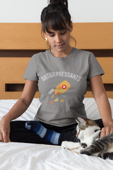 Cats antidepressant shirt m/w Gildan